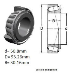 ŁOŻYSKO STOŻKOWE 3780/20
