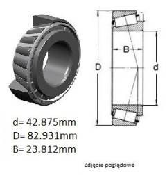 ŁOŻYSKO  STOŻKOWE   47487/47420
