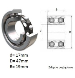 ŁOŻYSKO PROSTE DWURZĘD.4303 A