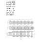 ŁAŃCUCH 24AH-1R Wzmocniony 120H-1R  (op.5m )