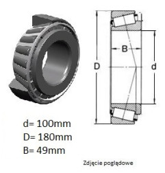 ŁOŻYSKO  STOŻKOWE 32220