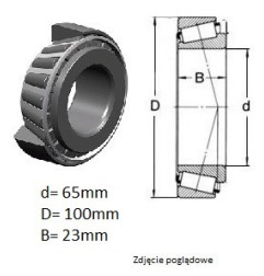 ŁOŻYSKO  STOŻKOWE 32013 X