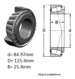 ŁOŻYSKO  STOŻKOWE 4T- 27695/27620 