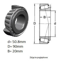 ŁOŻYSKO  STOŻKOWE JEDNORZĘDOWE 
