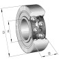ŁOŻYSKO KULKOWE DWURZĘDOWE 4209 2RS