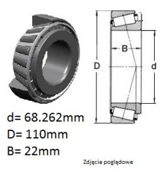 ŁOŻYSKO  STOŻKOWE JEDNORZĘD. 4T 399A/394A