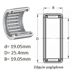 ŁOŻYSKO  IGIEŁKOWE SCE1212    CBK380 CZECH
