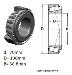 ŁOŻYSKO  STOŻKOWE 528983    SET 1300
