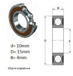 ŁOŻYSKO  KULKOWE 61700 2RS  EZO