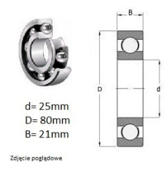 ŁOŻYSKO  KULKOWE 6405  KBF 