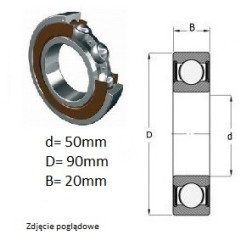 ŁOŻYSKO  KULKOWE 6210 2RS