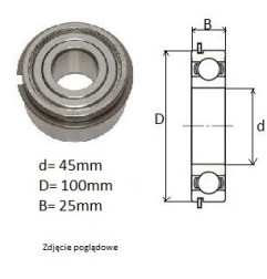 ŁOŻYSKO  KULKOWE 6309 ZZ  NR 