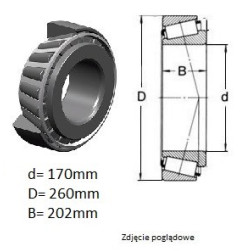 ŁOŻYSKO  STOŻKOWE 526-805  Kraśnik/PBF +  Kraśnik