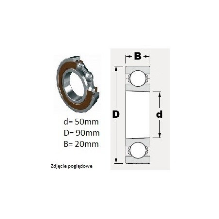 ŁOŻYSKO  KULKOWE 6210 K 2RS *