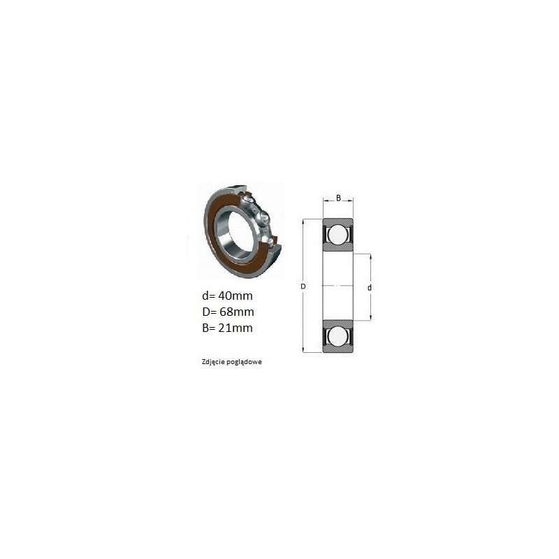 ŁOŻYSKO  KULKOWE 63008 2RS AMK 