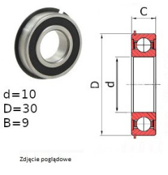 ŁOŻYSKO  KULKOWE 6200 2NSE9NRCM JAPAN 