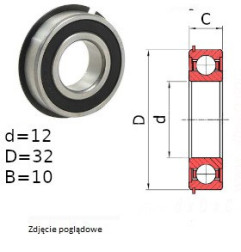 ŁOŻYSKO  KULKOWE 6201 2NSE9NR JAPAN 