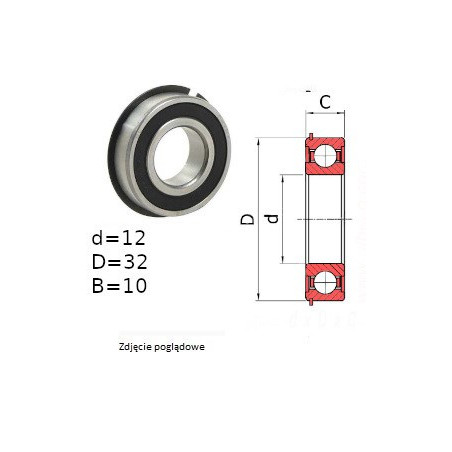 ŁOŻYSKO KULKOWE 6201 2NSE9NR JAPAN