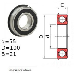 ŁOŻYSKO  KULKOWE 6211 2NSENRCM JAPAN 
