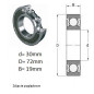 ŁOŻYSKO  KULKOWE 6306 ZZECMMTEV JAPAN 