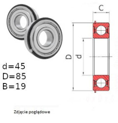 ŁOŻYSKO  KULKOWE 6209 ZZ  NR 
