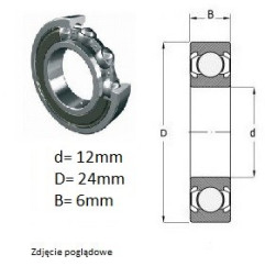 ŁOŻYSKO  KULKOWE 6901 ZZ 