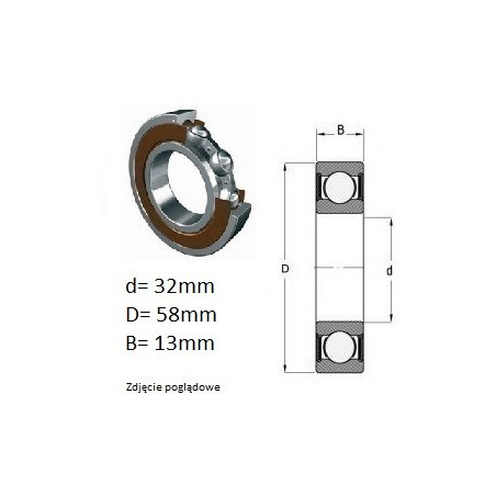 ŁOŻYSKO KULKOWE 60/32 2RS C3 CZECH 
