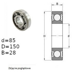 ŁOŻYSKO  KULKOWE 6217 N  CZECH 