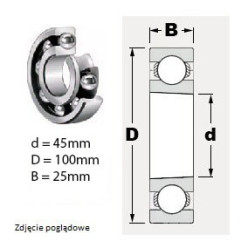 ŁOŻYSKO  KULKOWE 6309 K 2RS SNR