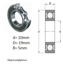 ŁOŻYSKO  KULKOWE Z KOŁNIERZEM F 6800ZZ EZO