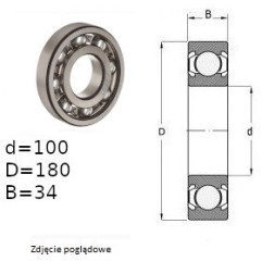 ŁOŻYSKO  KULKOWE 6220   CCBM