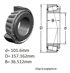 ŁOŻYSKO  STOŻKOWE 52400/52618