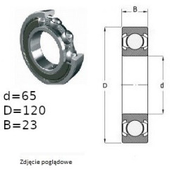 ŁOŻYSKO  KULKOWE 6213 2RS