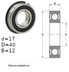ŁOŻYSKO  KULKOWE 6203 Z ENR JAPAN