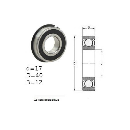 ŁOŻYSKO KULKOWE 6203 Z ENR JAPAN