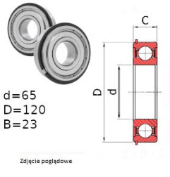 ŁOŻYSKO  KULKOWE 6213 ZZ NR  (op.10szt.)