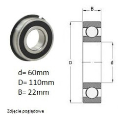 ŁOŻYSKO  KULKOWE 6212 NR  JAPAN