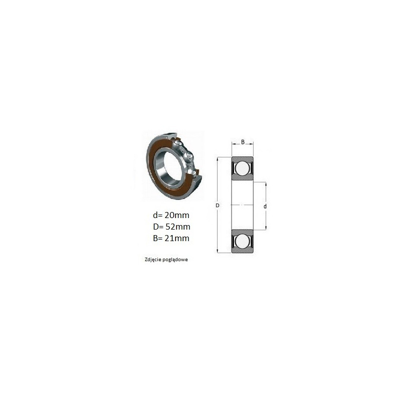 ŁOŻYSKO  KULKOWE 62304 KBF