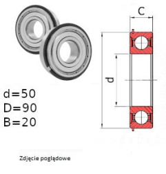 ŁOŻYSKO KULKOWE 6210 NR  JAPAN