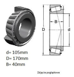 ŁOŻYSKO OPOROWE STOŻKOWE 528546