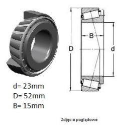 ŁOŻYSKO  STOŻKOWE,motoryzacyjne CBK 258 