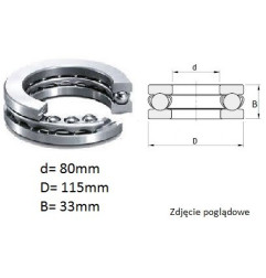 ŁOŻYSKO  KULKOWE OPOROWE 53214