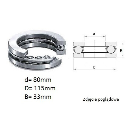 ŁOŻYSKO  KULKOWE OPOROWE 53214