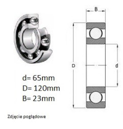 ŁOŻYSKO KULKOWE 6213 C4E