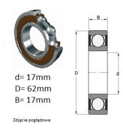 17/62/17 Ł. KULKOWE 63052RS/17 C3  SKF 