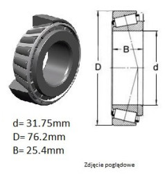 ŁOŻYSKO  STOŻKOWE 568331 