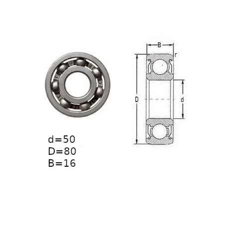 ŁOŻYSKO KULKOWE 6010 C3 JAPAN
