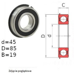 ŁOŻYSKO  KULKOWE 6209 2RS C3 NR CZECH