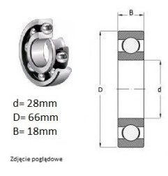 ŁOŻYSKO  KULKOWE 566195 