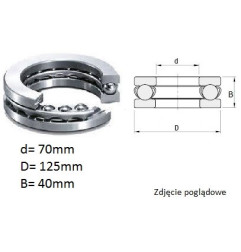ŁOŻYSKO  KULKOWE OPOROWE 51314 